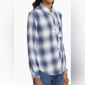 Rails Hunter Plaid Button-Front Shirt Lightweight Ultra soft Fabric Western